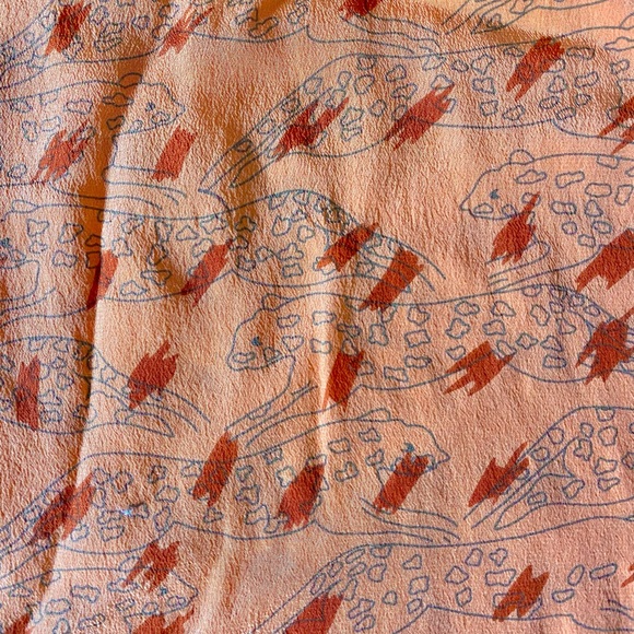 French Connection orange leopard silk tank - Picture 3 of 3